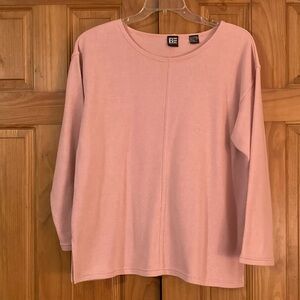 EUC Vintage Basic Editions Long Sleeve Knit Top Blouse Size M